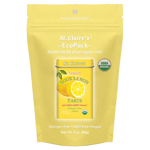Organic Sour Lemon Tarts with Acerola Berry Vitamin C