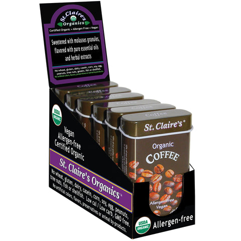 Organic Coffee Herbal Pastilles - 6 Pack (1.5 oz. Tins)