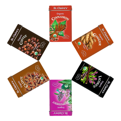 Organic Herbal Pastilles Sampler (6 flavors, 1.5 Ounce Tins)