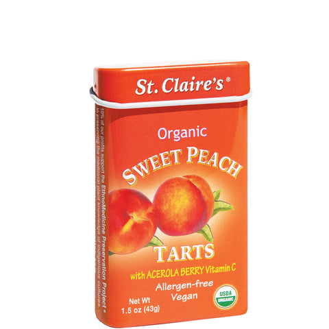 Organic Sweet Peach Tarts with Acerola Berry Vitamin C