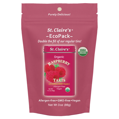 Organic Raspberry Tarts with Acerola Berry Vitamin C
