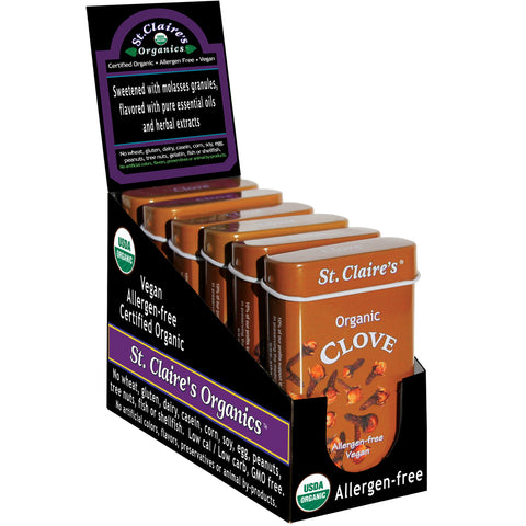 Organic Clove Herbal Pastilles - 6 Pack (1.5 oz. Tins)