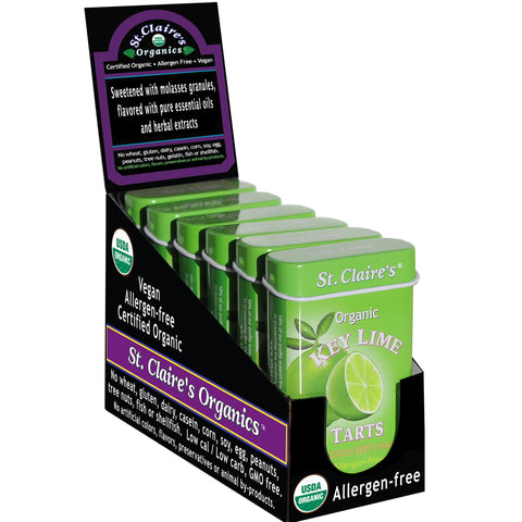 Organic Key Lime Fruit Tarts w/vitamin C - 6 Pack (1.5 oz. Tins)