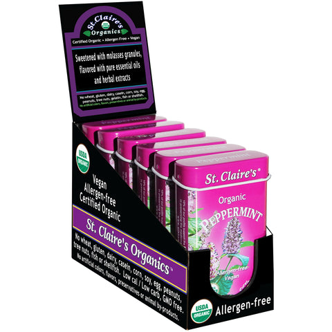 Organic Peppermints - 6 Pack (1.5 oz. Tins)