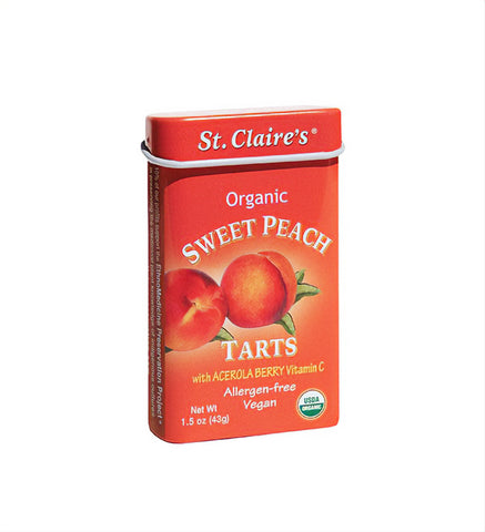 St. Claire's Sweet Peach Tarts, Organic - 1 Tin