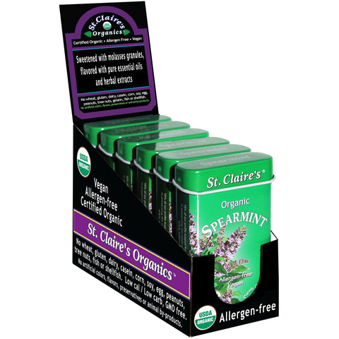 Organic Spearmints - 6 Pack (1.5 oz. Tins)